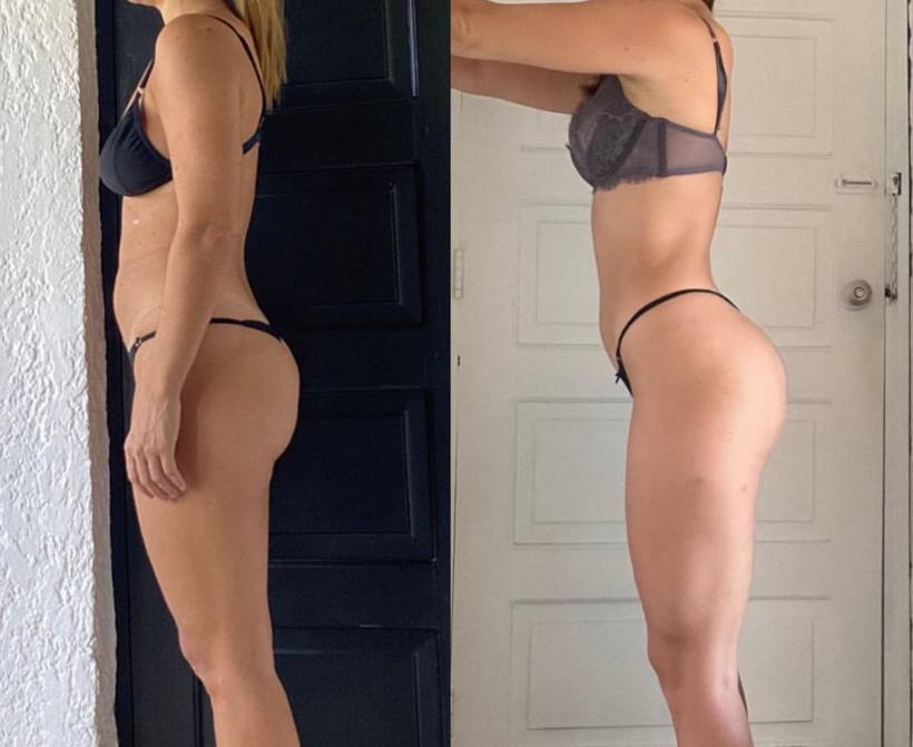 Antes y después de Natalia, 6 meses con TAMFIT