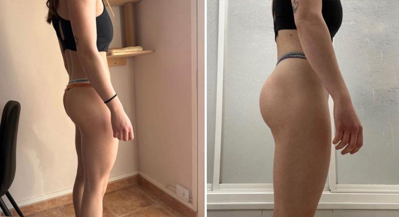 Antes y después de Marta, 6 meses con TAMFIT